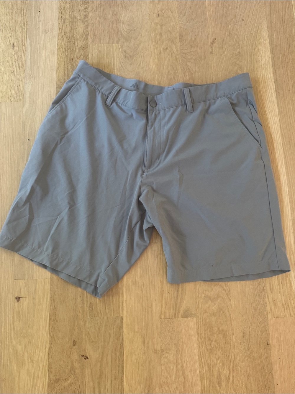 adidas Men's Light Gray Hybrid Shorts